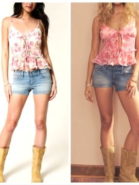 Hollister Low-Rise Shortie Shorts NWT Tight Fit Denim Flap Back Pockets Sz 10